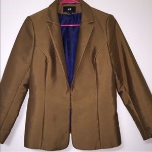 H&M bronze suit jacket blazer